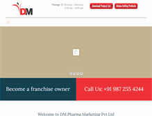 Tablet Screenshot of dmpharmachd.com